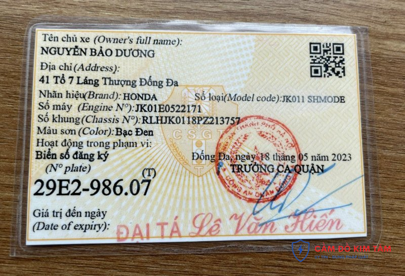 Cầm Giấy Tờ Xe Máy Uy Tín – Không Giữ Xe, Giải Ngân Nhanh